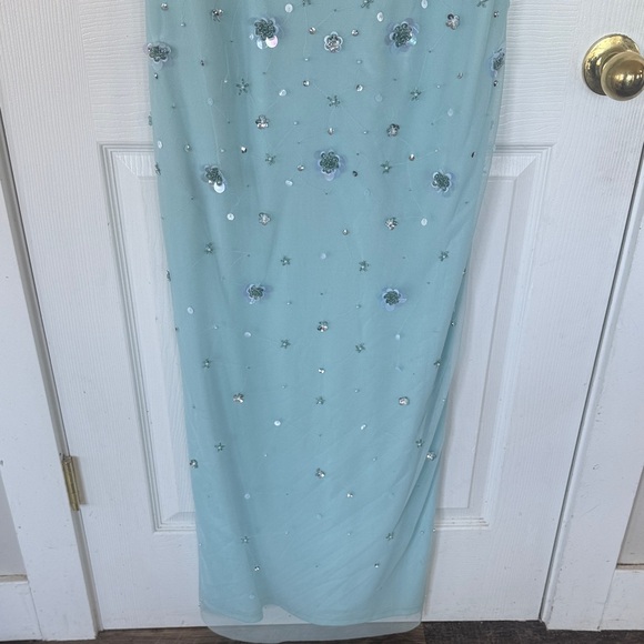 Adrianna Papell Light Blue Embellished Dress - Picture 7 of 7